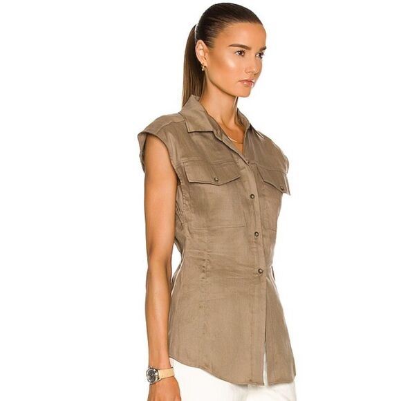 FRAME cutaway Arie top - Picture 2 of 8